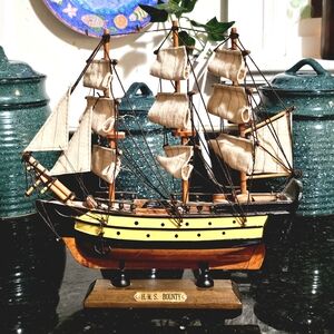 H.M.S Bounty Wooden Ship Model